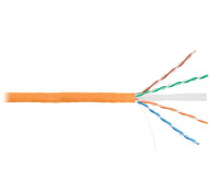 Кабель U/UTP 4 пары кат. 6 LSZHнг(B)-HF Оранж. (уп.305м) NETLAN EC-UU004-6-LSZH-OR