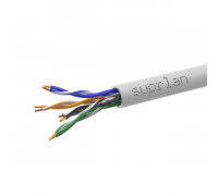 Кабель витая пара U/UTP кат.5E 4х2х24AWG solid Cu нг(А)-LSLTx Standard (уп.305м) SUPRLAN 01-0347-1