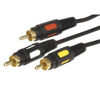 Шнур 3RCA Plug - 3RCA Plug 5м (GOLD) Rexant 17-0215