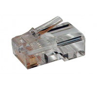 Разъем RJ45 8P8C кат.5E UTP PLUG-8P8C-U-C5-100 для ож и мж кабеля Hyperline 49377