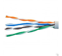 Кабель витая пара U/UTP кат.5E 4х2х24AWG solid CCA PVC сер. (м) Net.on 01-0302