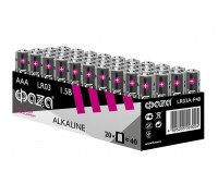 Элемент питания щелочной AAA/LR03 1.5В Alkaline Pack-40 (уп.40шт) ФАZА 5023024