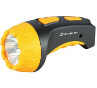Фонарь LED 3804 (аккум 220В черн./желт. 4 LED; SLA пласт. короб) Ultraflash 9215