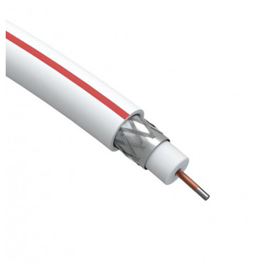 Кабель коаксиальный SAT 50 M.CCS/оплетка Al 75проц. PVC Simple 75Ом бел. (м) Эра Б0044607