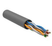 Кабель витая пара U/UTP кат.6 4х2х23AWG solid CU PVC сер. (м) ITK LC1-C604-111