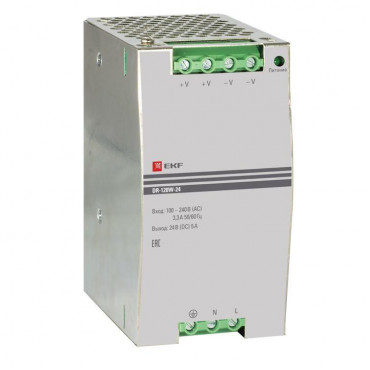 Блок питания 24В DR-120W-24 EKF dr-120w-24